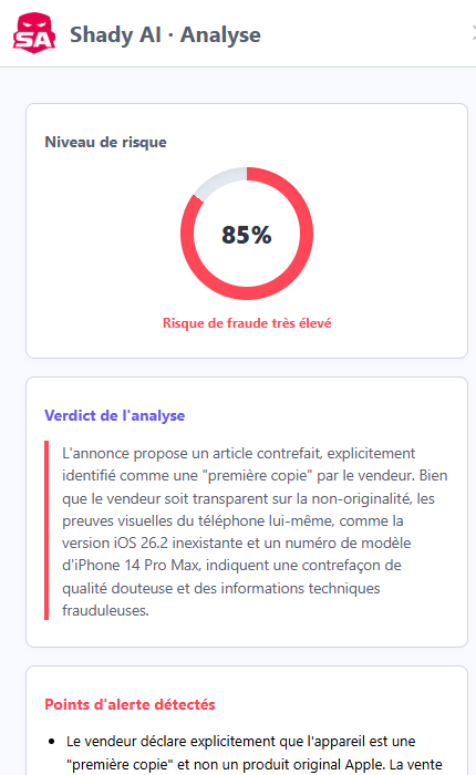 Shady AD - Risque Détecté